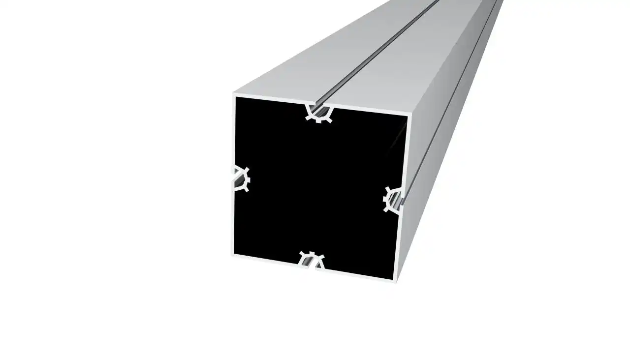 100100 support base cladding column fabric aluminum Extrusion tension fabric structure display lightbox lighting stand profiles frame