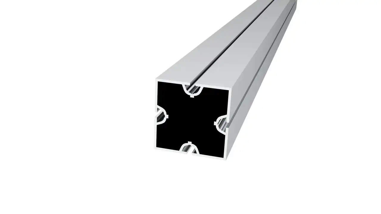 6060 support base cladding column fabric aluminum Extrusion tension fabric structure display lightbox lighting stand profiles frame