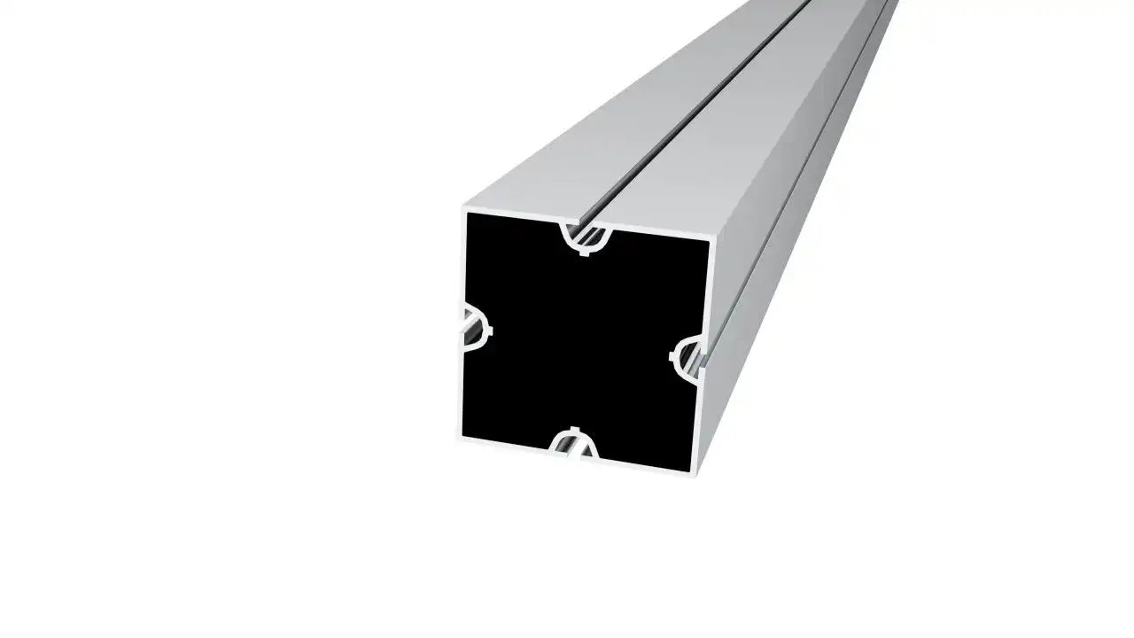8080 support base cladding column fabric aluminum Extrusion tension fabric structure display lightbox lighting stand profiles frame