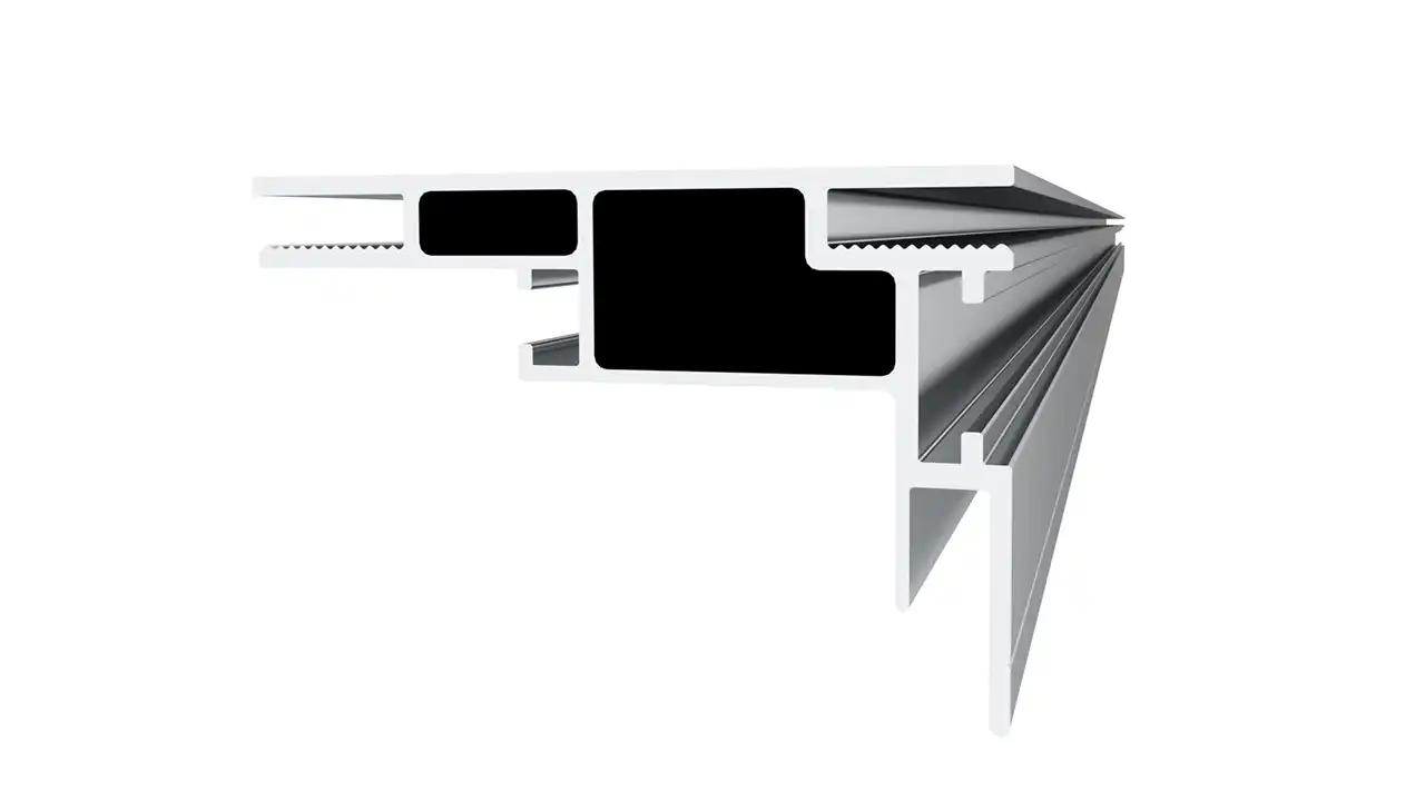 60MM Single-sided fabric aluminum Extrusion tension fabric structure display lightbox lighting stand profiles frame