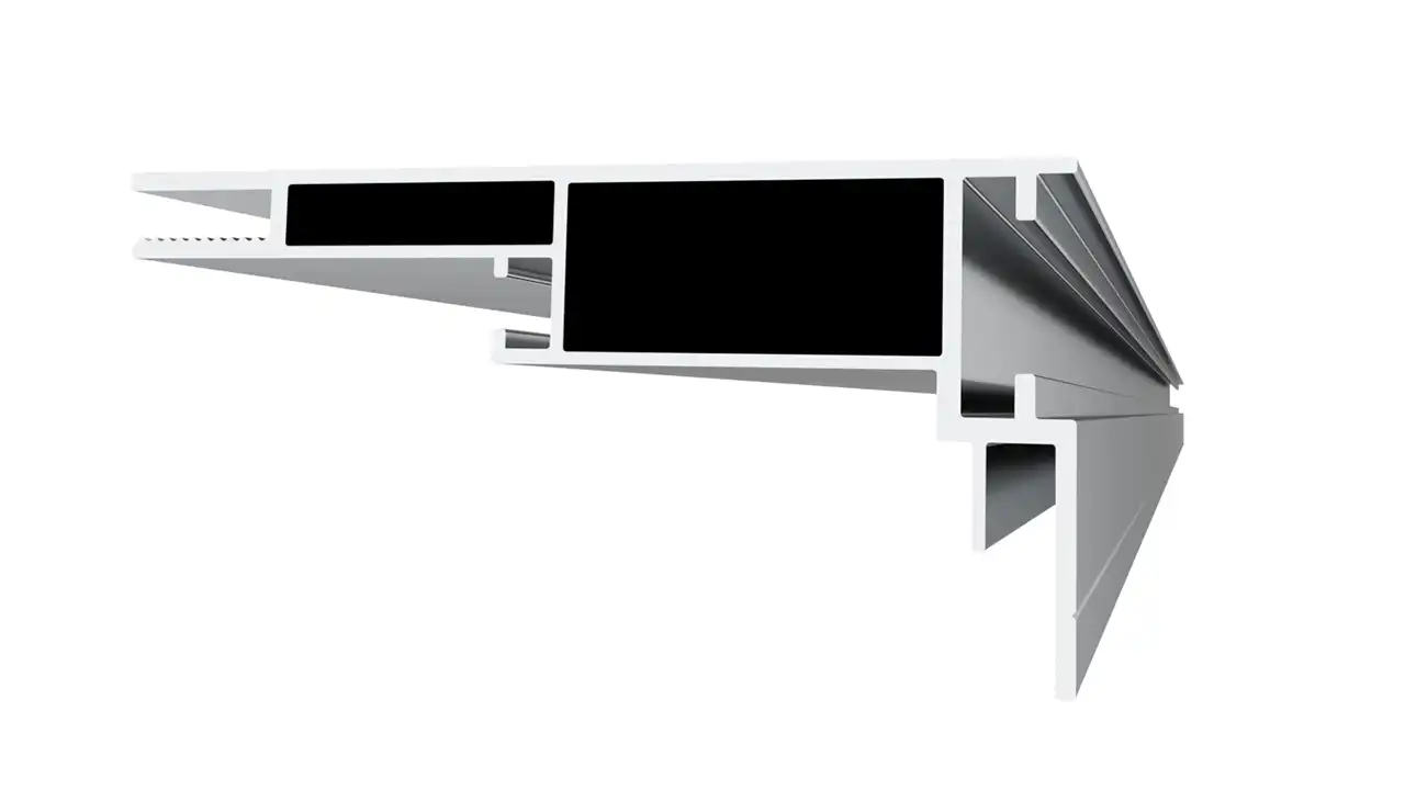 80MM Single-sided fabric aluminum Extrusion tension fabric structure display lightbox lighting stand profiles frame