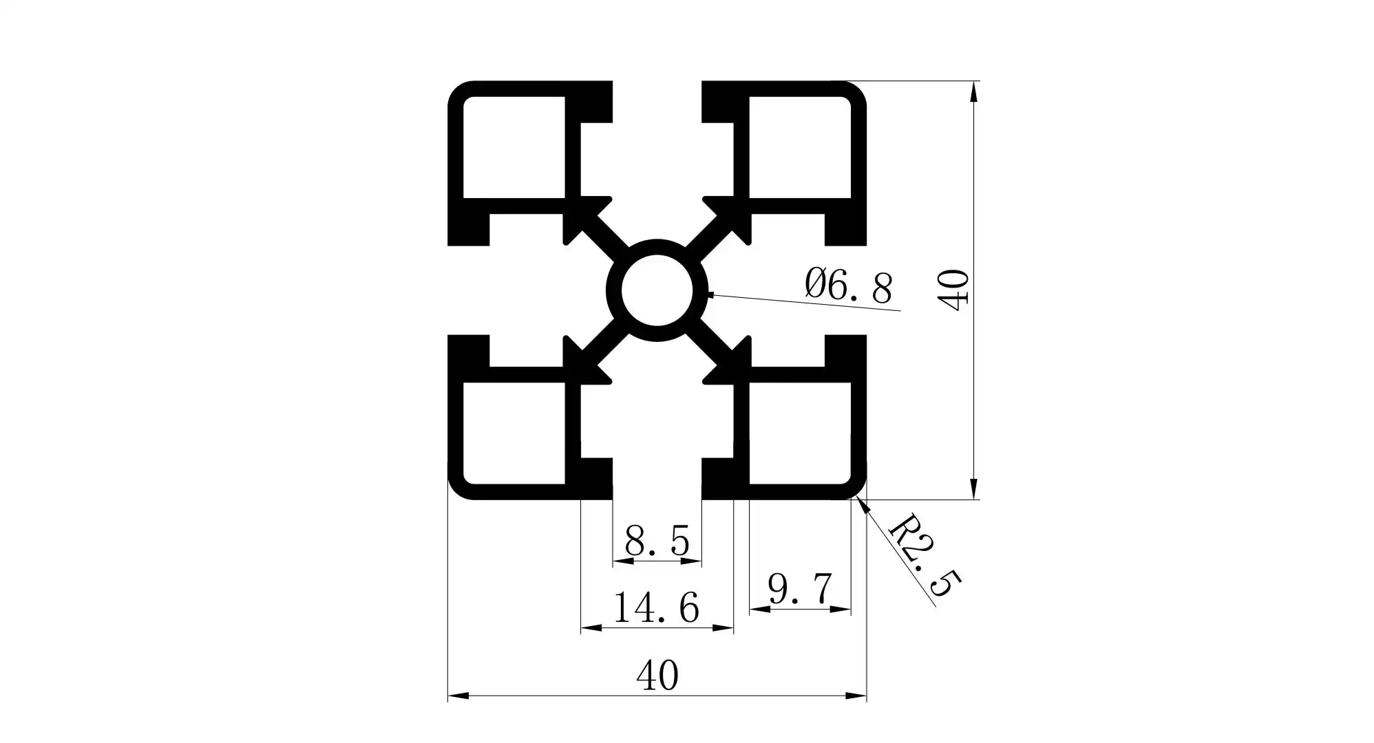 4040 aluminum extrusion