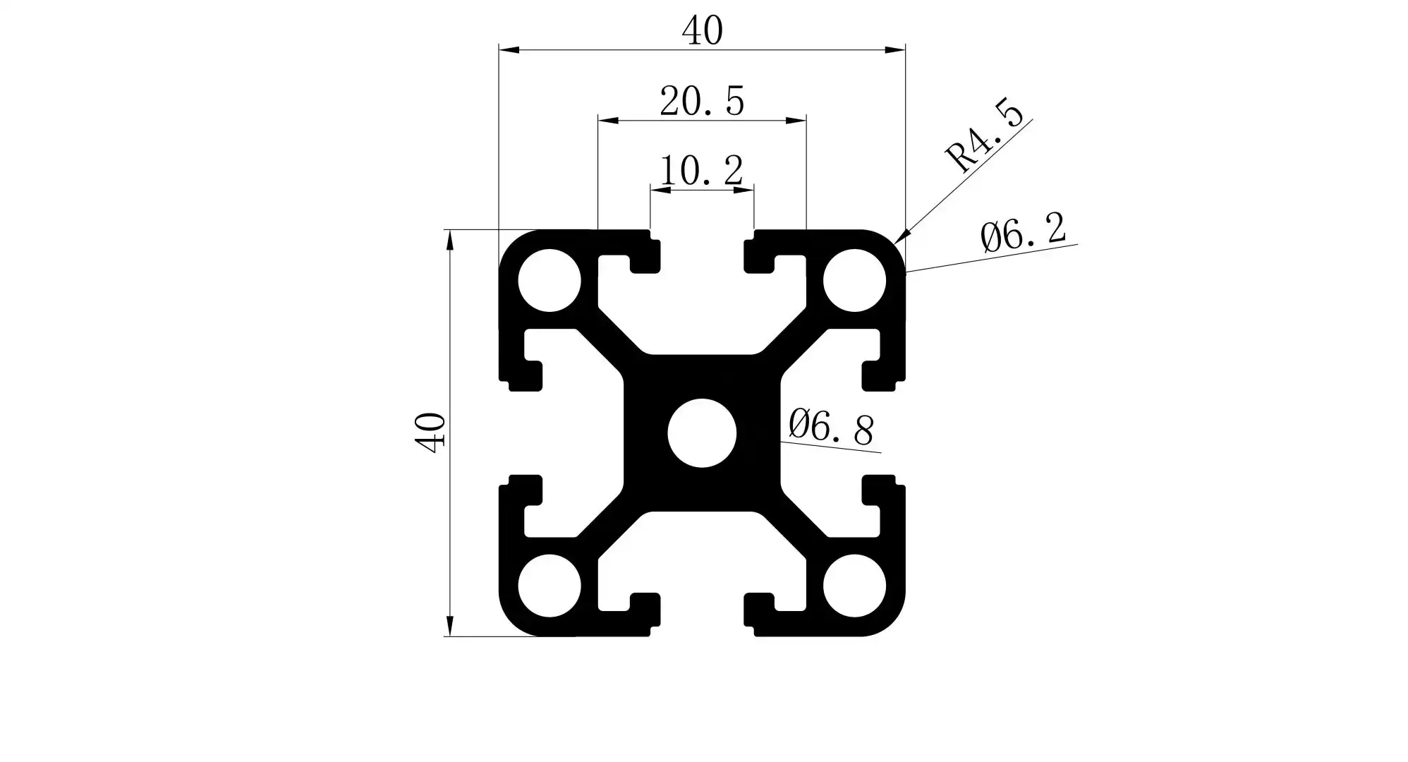 4040 aluminum extrusion