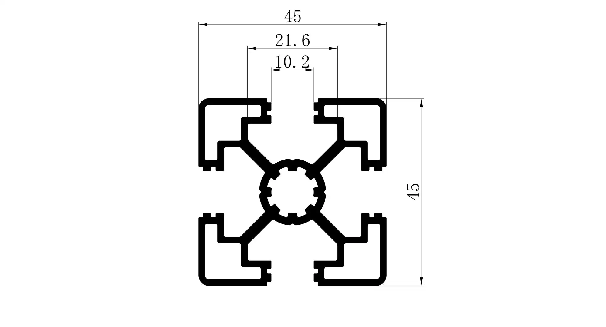 4545 aluminum extrusion