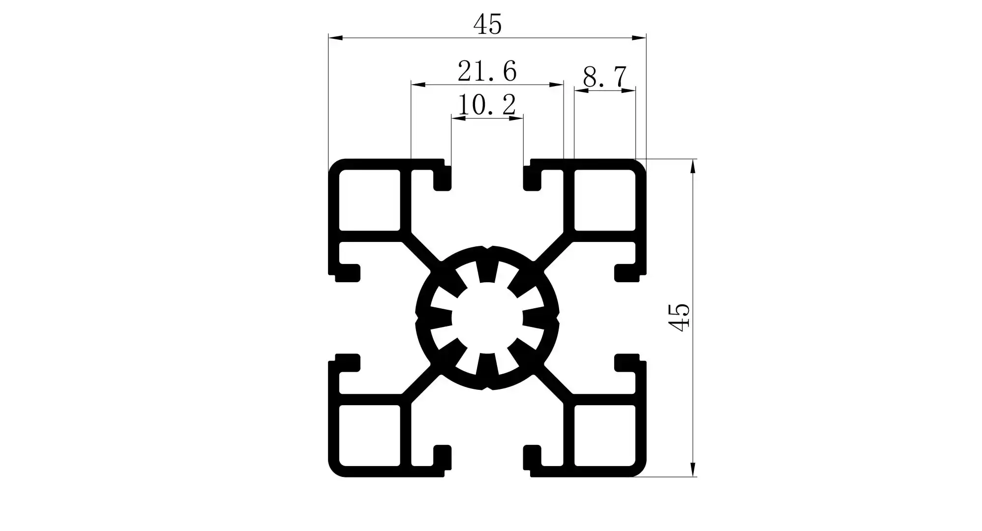 4545 aluminum extrusion